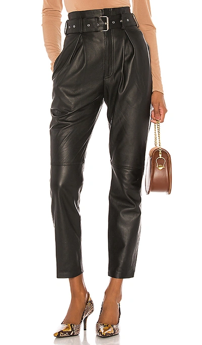 Shop Song Of Style Suzie Leather Pants In Black