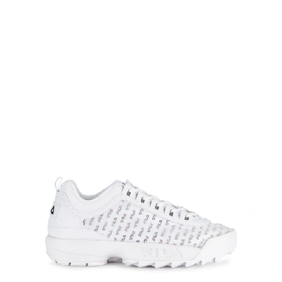Shop Fila Disruptor Ii White Leather Sneakers