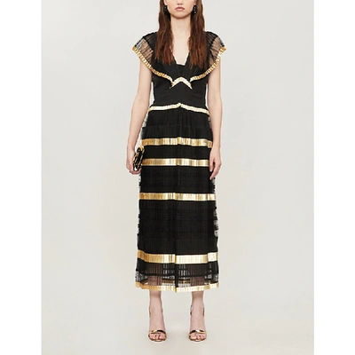 Shop Temperley London Phantom Crepe Dress In Black