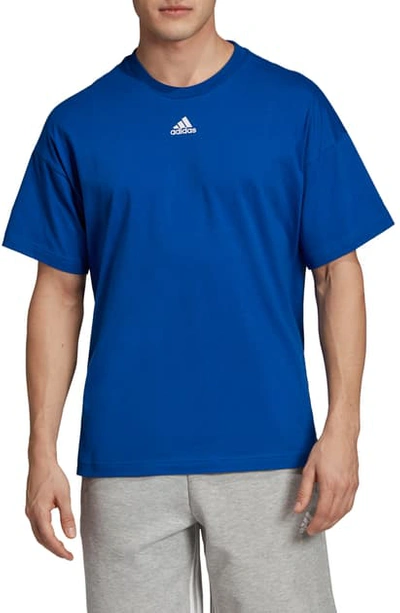 Shop Adidas Originals 3-stripes T-shirt In Collegiate Royal