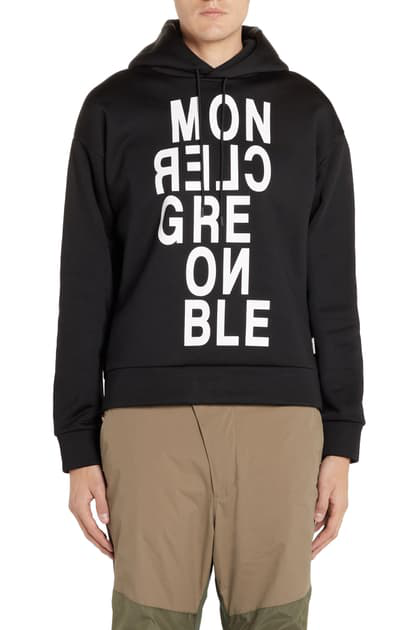 moncler logo hoodie