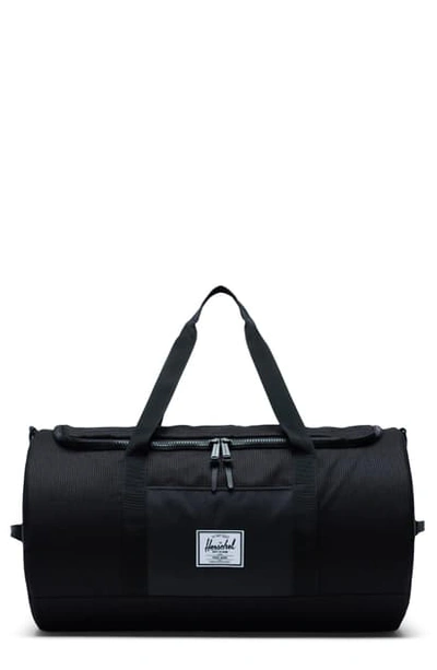 Shop Herschel Supply Co Sutton Duffle Bag In Dark Grid/ Black