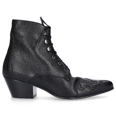 Shop Saint Laurent Ankle Boots Black Rebecca 60