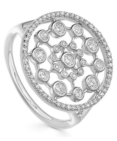 Shop Astley Clarke White Gold Large Icon Nova Diamond Ring