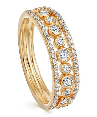 Shop Astley Clarke 14ct Gold Triple Icon Nova Diamond Ring