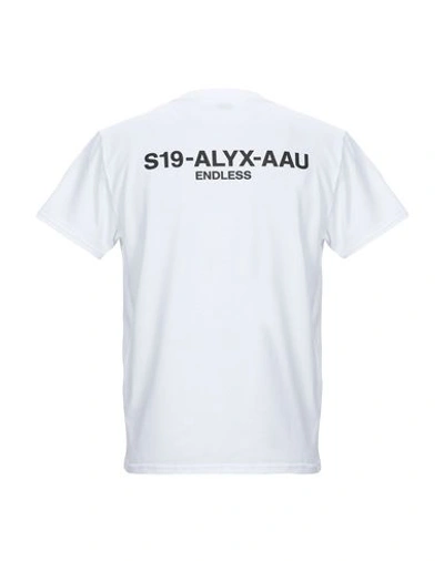 Shop Alyx 1017  9sm Man T-shirt White Size Xs Cotton, Polyester