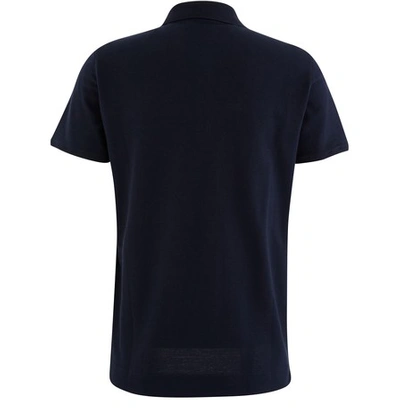 Shop Fendi Diabolic Eyes Polo Shirt In Blu