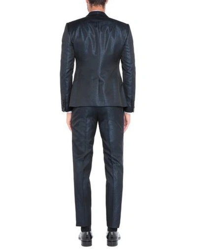 Shop Dolce & Gabbana Man Suit Midnight Blue Size 42 Acetate, Wool, Silk, Metallic Fiber, Synthetic Fibers