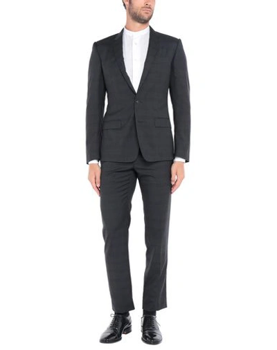 Shop Dolce & Gabbana Man Suit Steel Grey Size 48 Virgin Wool