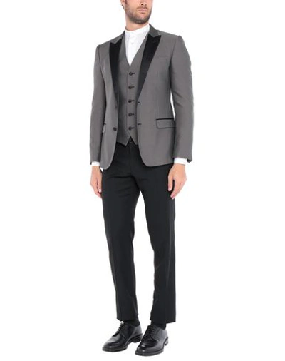 Shop Dolce & Gabbana Man Suit Black Size 36 Polyester, Virgin Wool, Silk