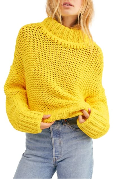 Shop Free People My Only Sunshine Sweater In Yellow