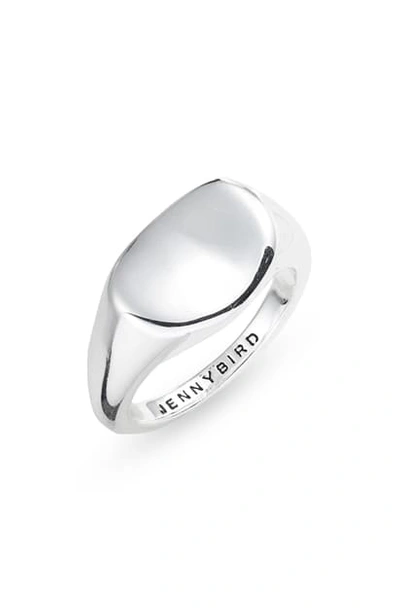 Shop Jenny Bird Dee Signet Ring In Silver