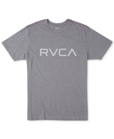 Shop Rvca Logo Graphic T-shirt In Smoke