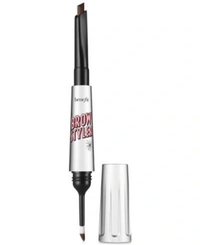Shop Benefit Cosmetics Brow Styler Eyebrow Pencil & Powder Duo In Shade 4 - Warm Deep Brown