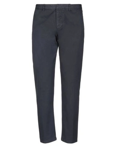 Shop Ami Alexandre Mattiussi Man Pants Midnight Blue Size S Cotton In Dark Blue