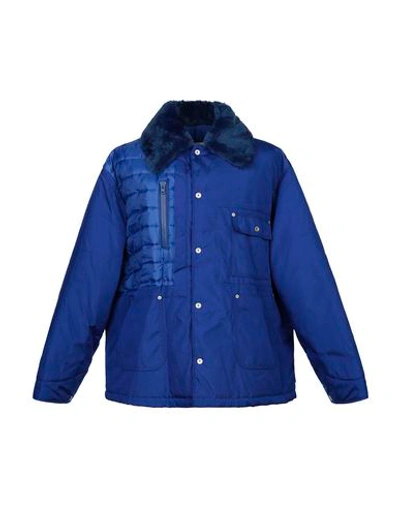 Shop Maison Margiela Jacket In Bright Blue