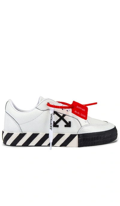 Shop Off-white Low Vulcanized Sneaker In White & Black