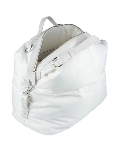 Shop Jil Sander Travel Duffel Bags In White
