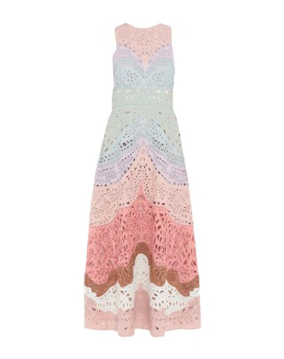 Shop Valentino Long Dresses In Pink