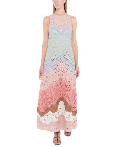 Shop Valentino Long Dresses In Pink