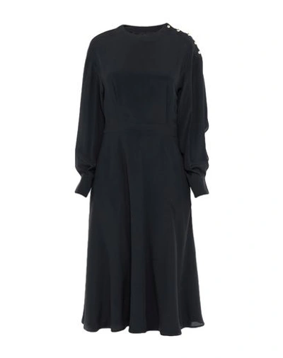 Shop Msgm 3/4 Length Dresses In Black