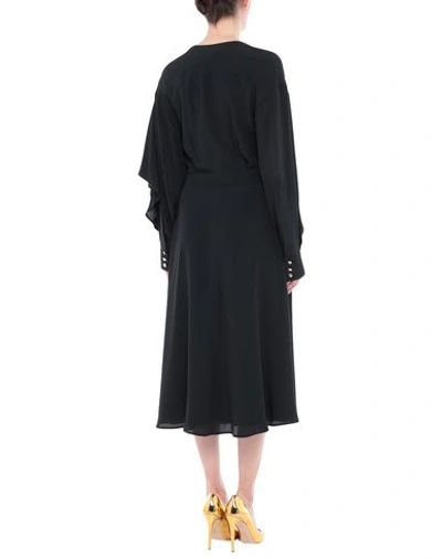 Shop Msgm 3/4 Length Dresses In Black