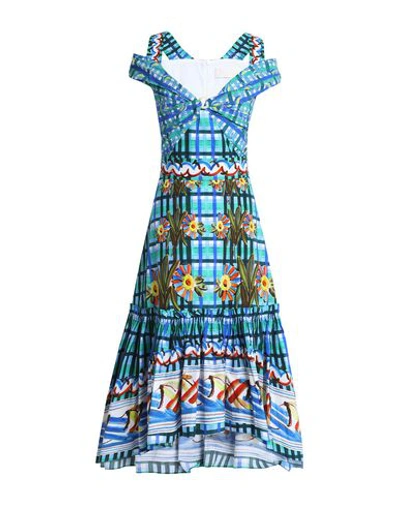 Shop Peter Pilotto Knee-length Dress In Blue