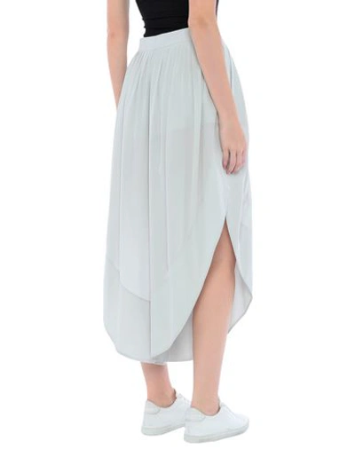 Shop Chloé Long Skirts In Light Grey