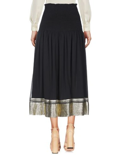 Shop Chloé Midi Skirts In Black