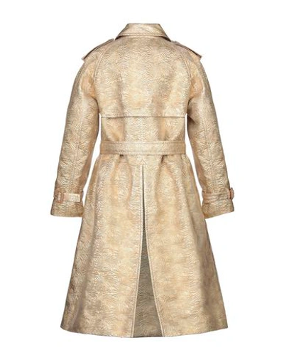 Shop Maison Margiela Overcoats In Gold