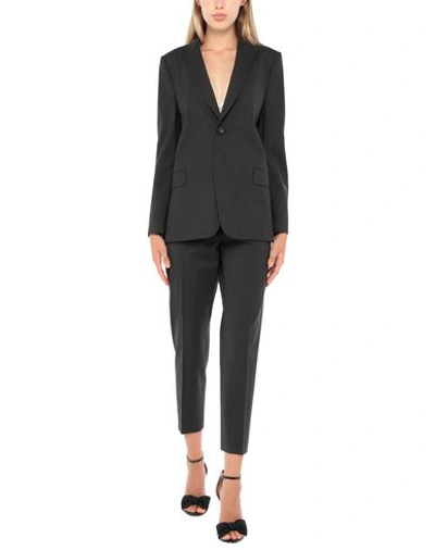 Shop Dsquared2 Woman Suit Steel Grey Size 4 Virgin Wool, Elastane