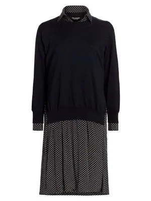 layered sweater dress