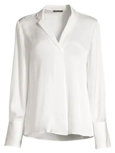 Shop Kobi Halperin Women's Rebekah Stretch-silk Blouse In Ivory