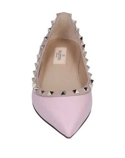 Shop Valentino Ballet Flats In Pink