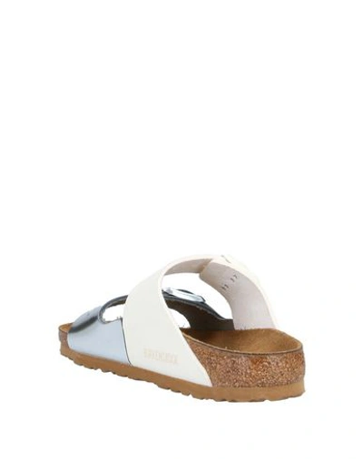 Shop Rick Owens X Birkenstock Woman Sandals Ivory Size 6 Soft Leather In White