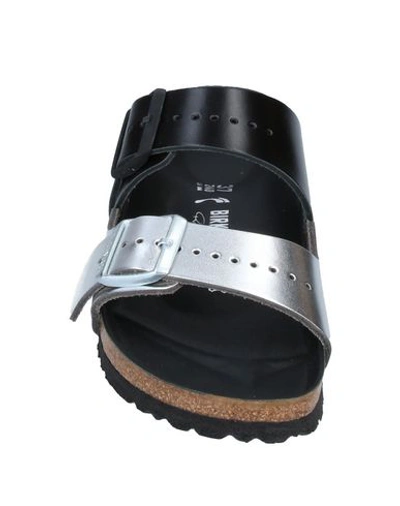 Shop Rick Owens X Birkenstock Woman Sandals Black Size 7 Soft Leather