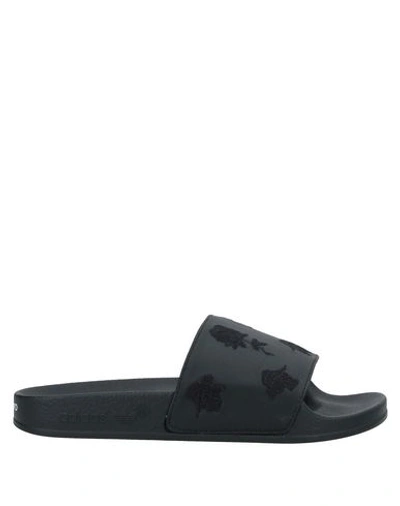 Shop Y-3 Sandals In Black