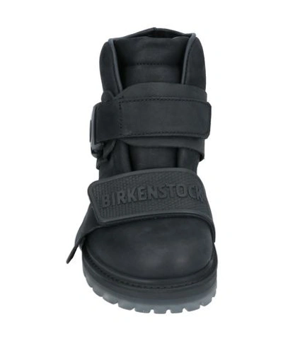 Shop Rick Owens X Birkenstock Woman Ankle Boots Black Size 7 Soft Leather