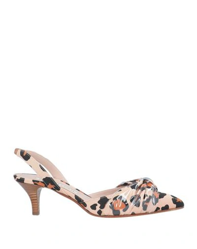 Shop Alberto Gozzi Pumps In Pale Pink