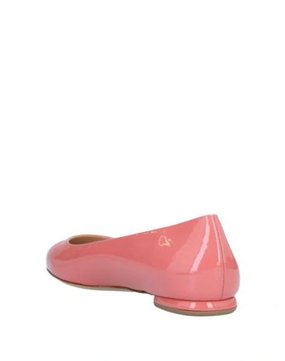 Shop Deimille Ballet Flats In Pastel Pink