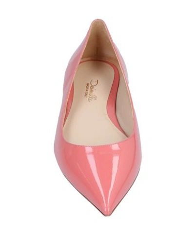 Shop Deimille Ballet Flats In Pastel Pink
