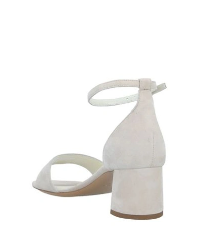 Shop Deimille Sandals In Light Grey