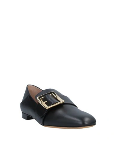 Bally Janelle Buckled Slip-on Loafers In Black