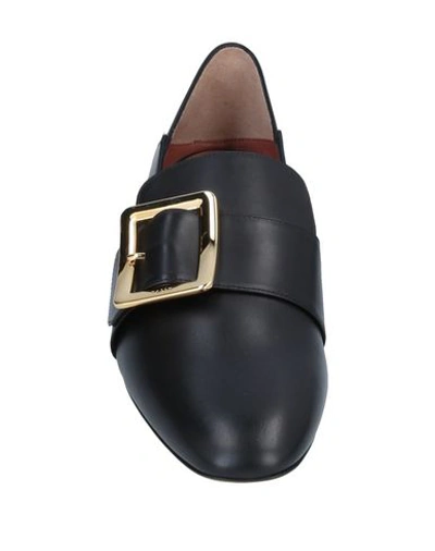 Bally Janelle Buckled Slip-on Loafers In Black