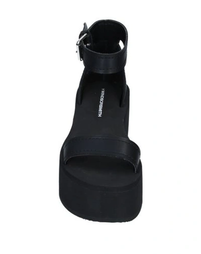 Shop Windsor Smith Woman Sandals Black Size 8 Soft Leather
