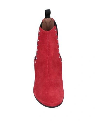 Shop Alexa Chung Ankle Boot In Red