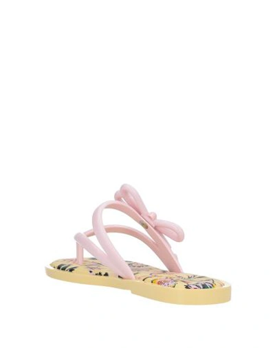 Shop Melissa Toe Strap Sandals In Light Pink