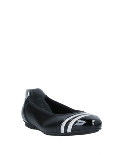 Hogan Ballet Flats In Black