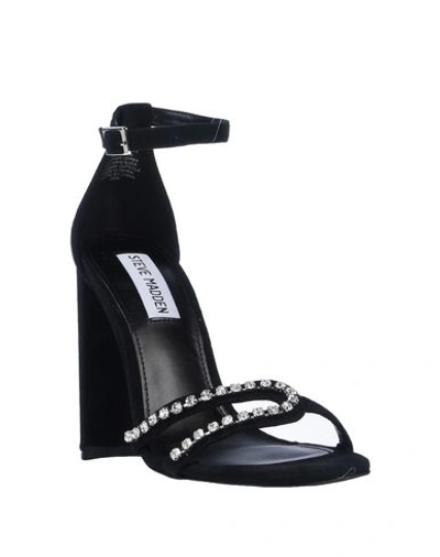 Shop Steve Madden Woman Sandals Black Size 6.5 Soft Leather