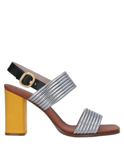 Shop Alberto Gozzi Sandals In Silver